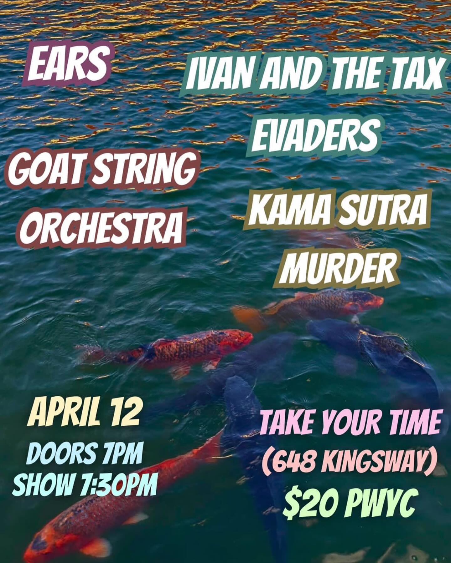 Poster — Take Your Time — Apr 12